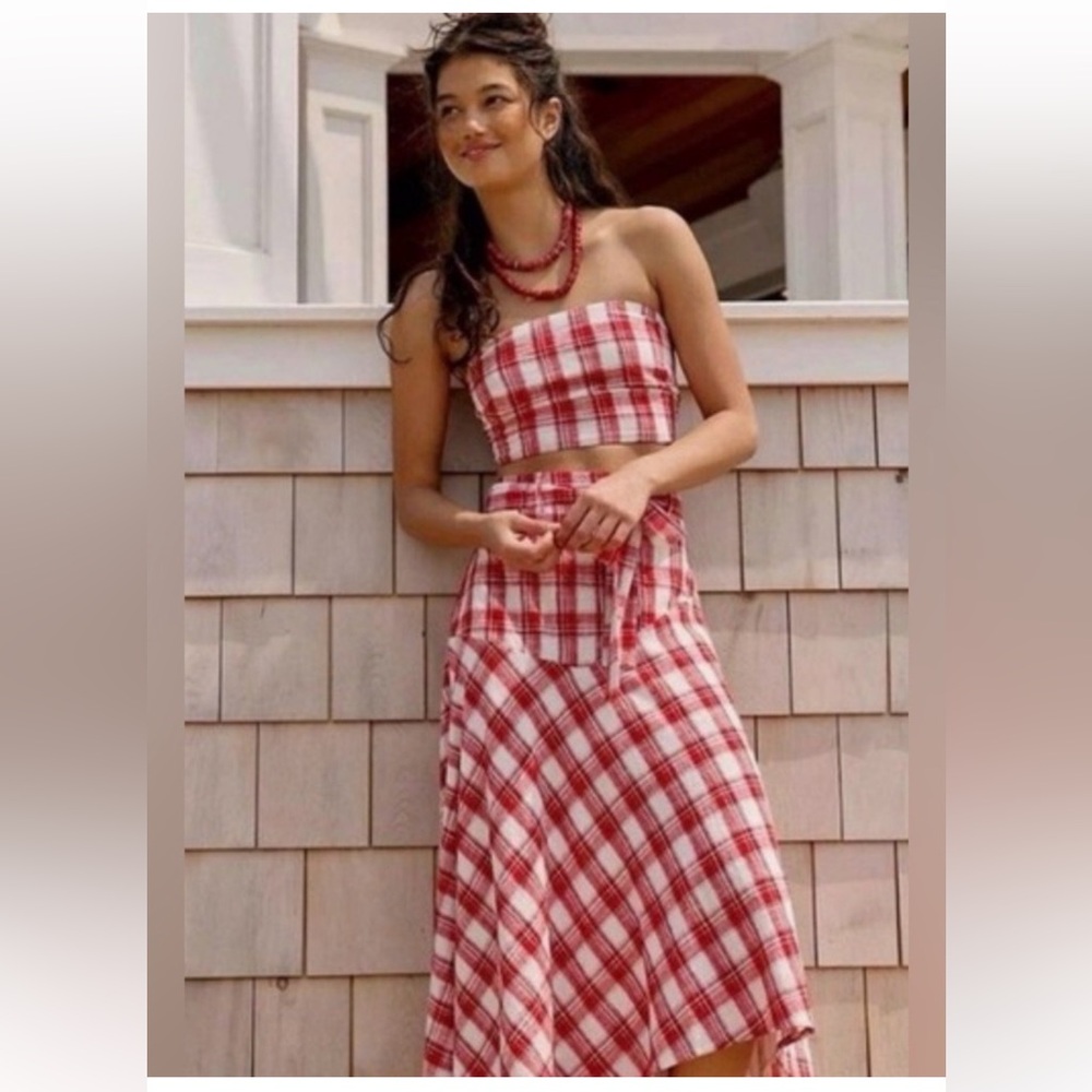 Free People After you set. NWT.
Red plaid -2 piece set - Picture 7 of 8